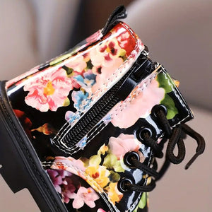 Floral Boots (Black)