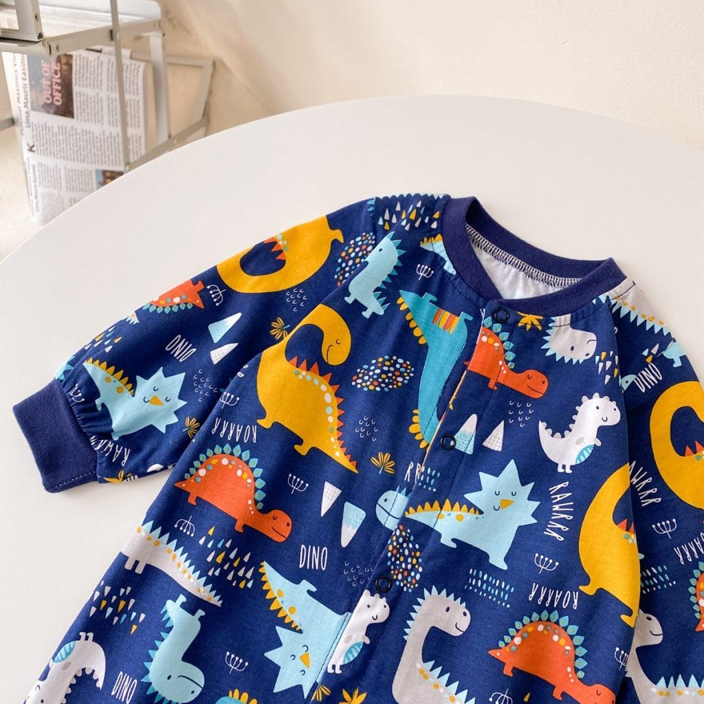 Dinosaur Print Baby Jumpsuit