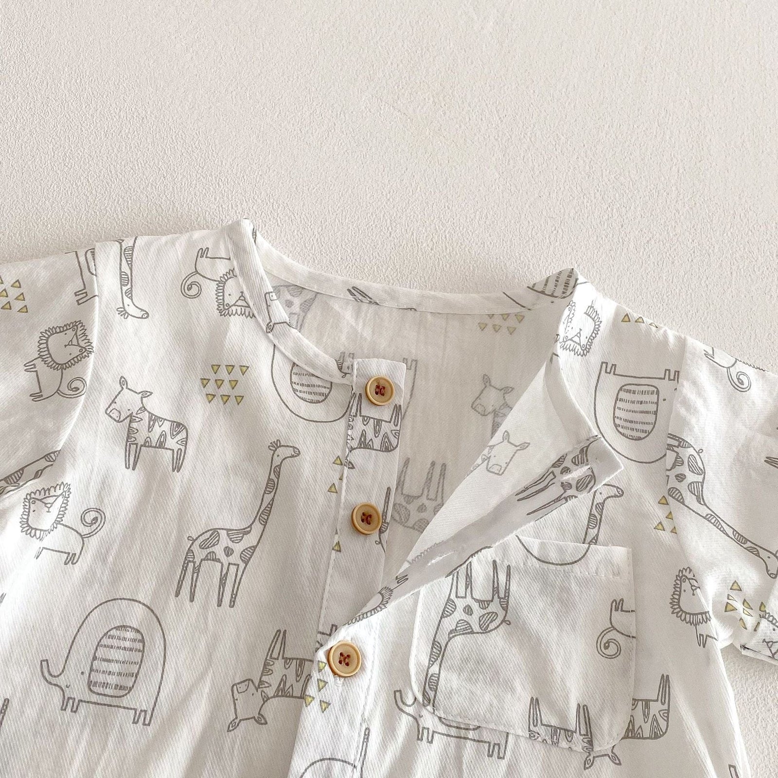 Little Wonders Children's Wear Jumpsuits Baby Short Sleeve Romper - Animal Adventure!