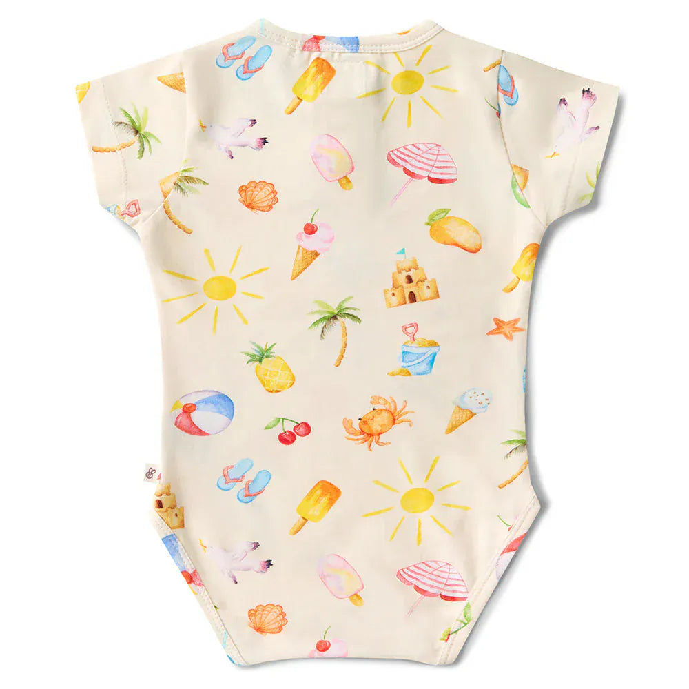 Snuggle Hunny Jumpsuits Beach Fun Organic Bodysuit