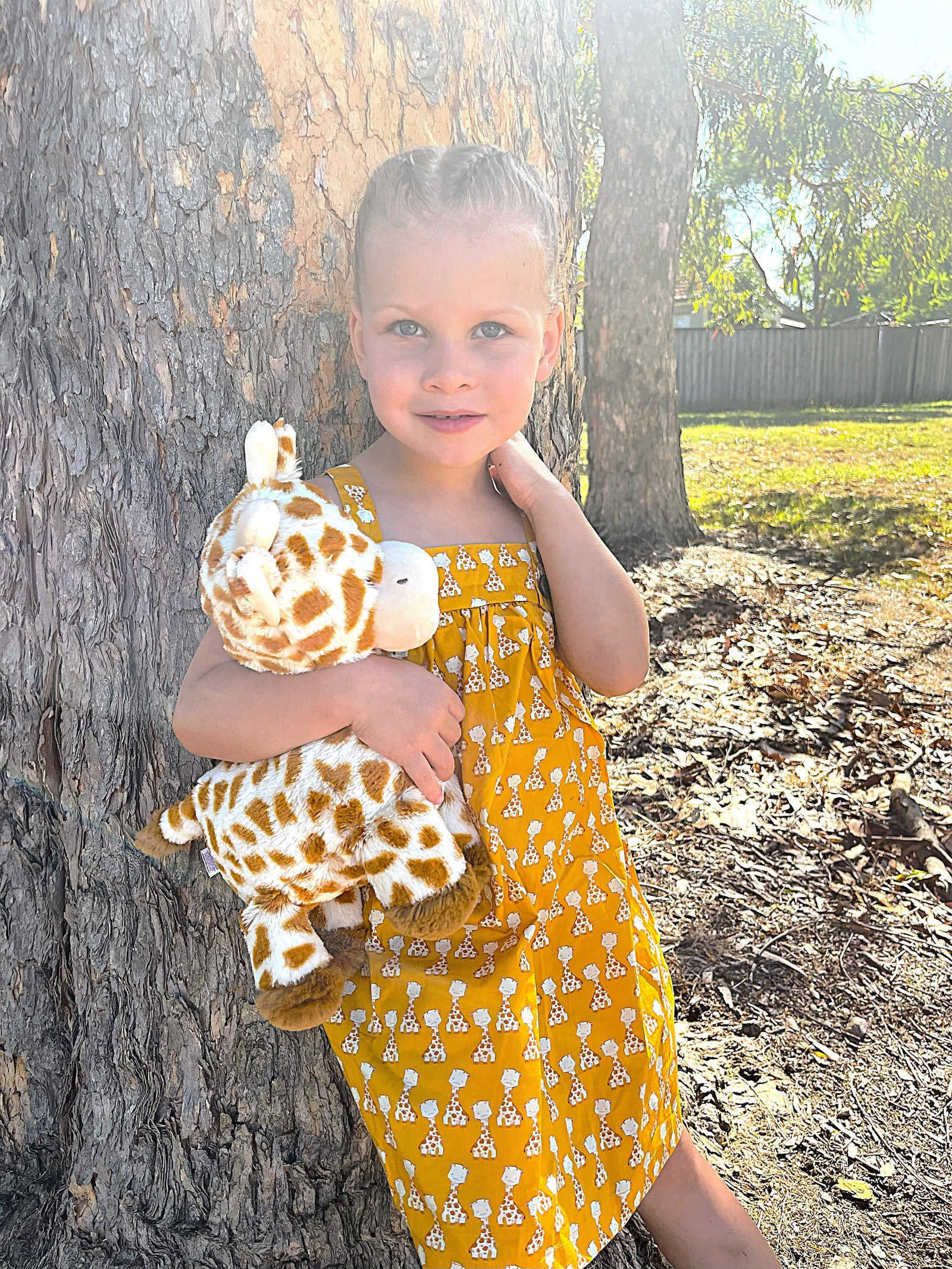 Little Wonders Children's Wear Dresses Baby Giraffe Print Dress