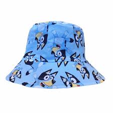 Mirrabooka Kidz Hats Bluey Bucket Hats - Blue