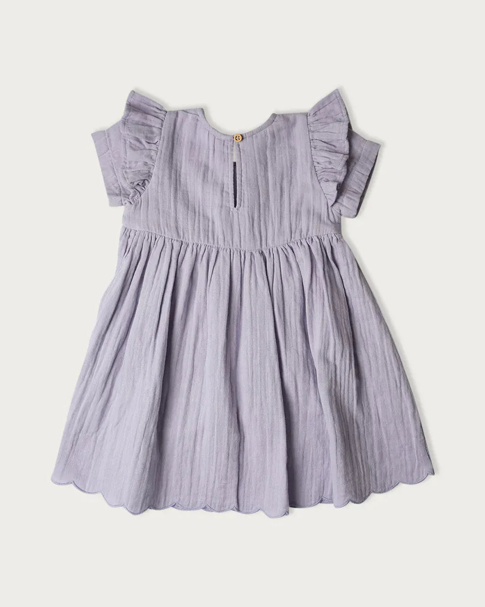 BABU Dresses Muslin Charlotte Dress Short Sleeve - Mixed Berry