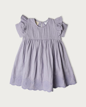 BABU Dresses Muslin Charlotte Dress Short Sleeve - Mixed Berry