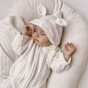 Little Wonders Children's Wear Jumpsuits Hooded Kitted Baby Onsie