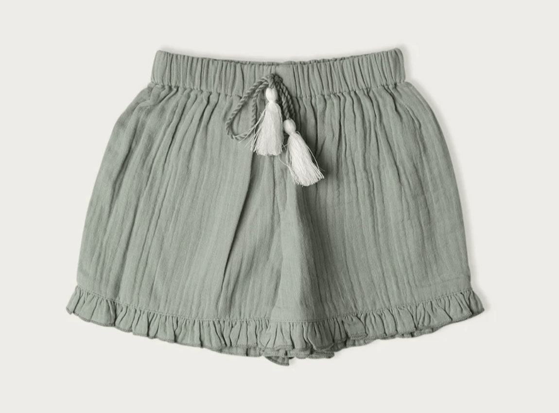 BABU Shorts & Tops Muslin Shorts - Matcha