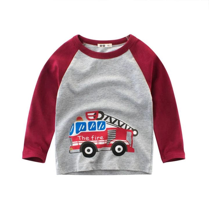 Little Wonders Children's Wear Tees Fire Engine T-Shirt