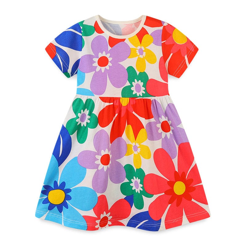 Summer Flowers Dress - Little Wonders Children's Wear