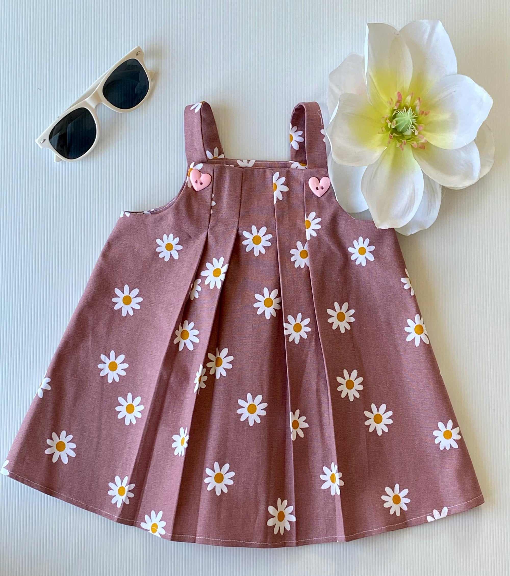 Mirrabooka Kidz Dresses Girl's Dusty Pink Daisy Dress