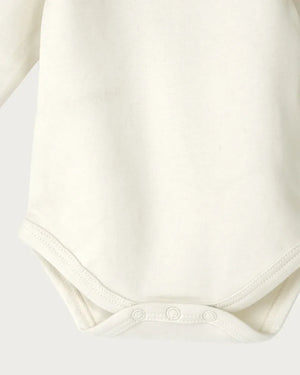 Fingerprint Bears Long Sleeve Organic Body Suit