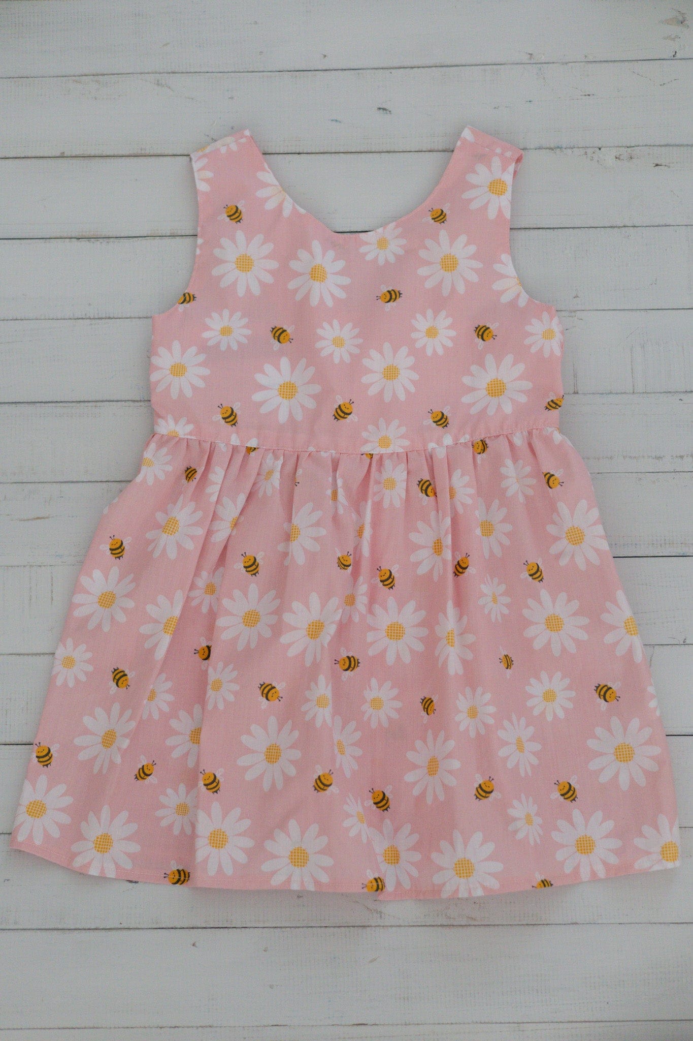 Mirrabooka Kidz Dresses Girl's Pink Daisy & Bee Dress