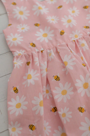 Mirrabooka Kidz Dresses Girl's Pink Daisy & Bee Dress