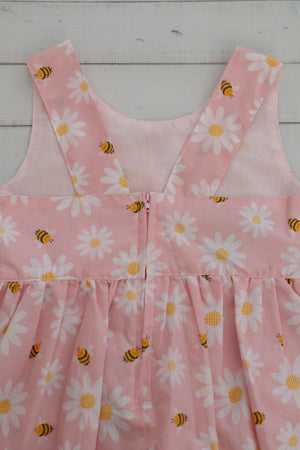 Mirrabooka Kidz Dresses Girl's Pink Daisy & Bee Dress