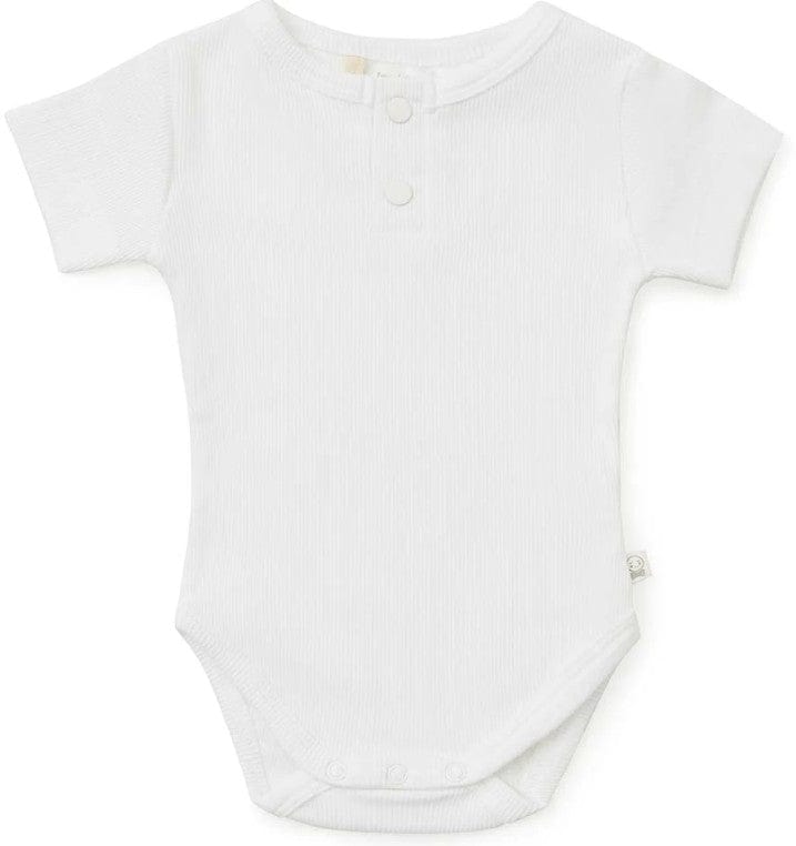 Snuggle Hunny Jumpsuits Milk Short Sleeve Organic Body Suit