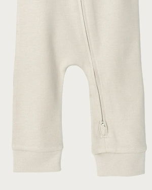 BABU Jumpsuits Footless Onesie Zipped - Oat