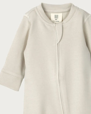 BABU Jumpsuits Footless Onesie Zipped - Oat