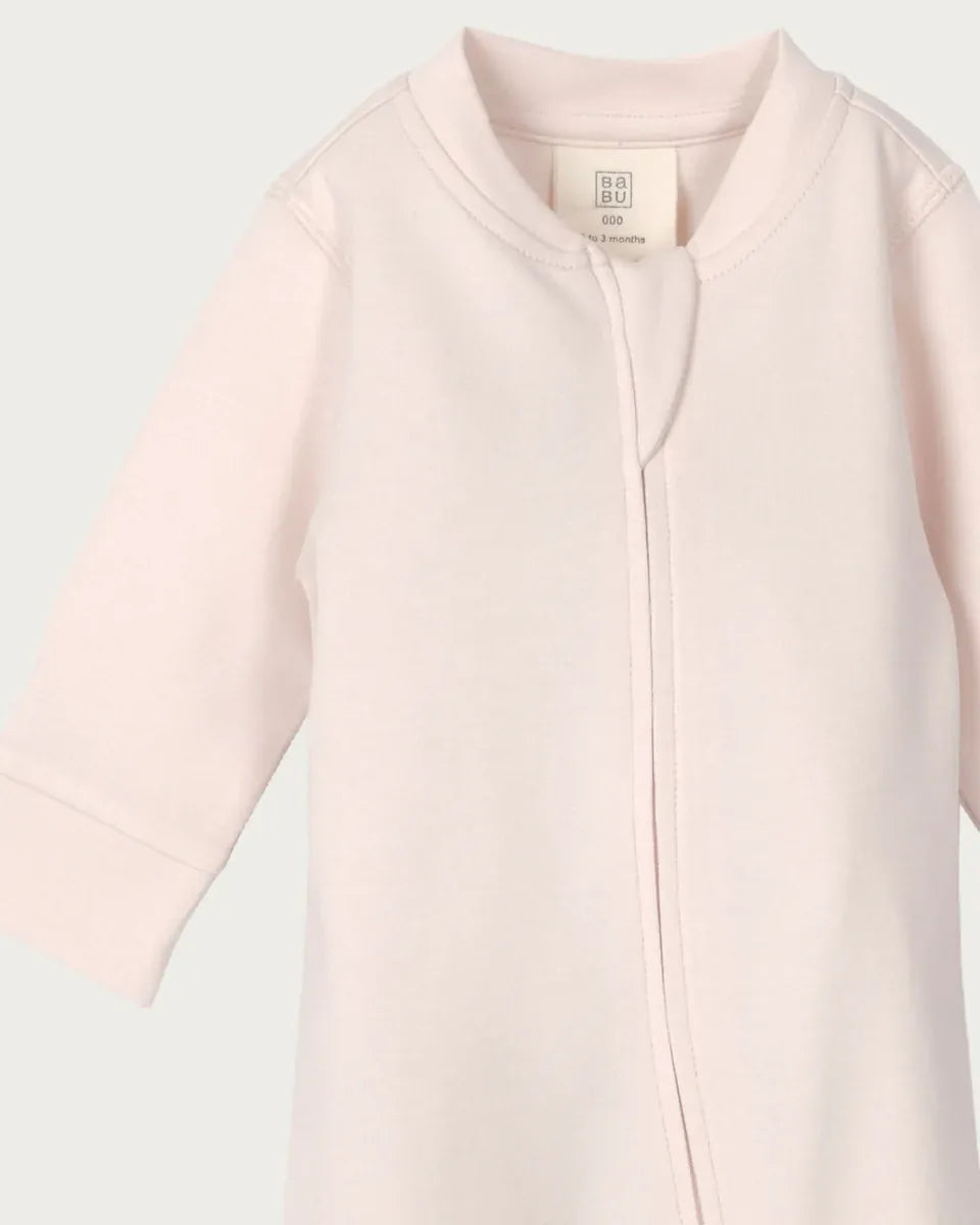 BABU Jumpsuits Footless Onesie Zipped - Petal