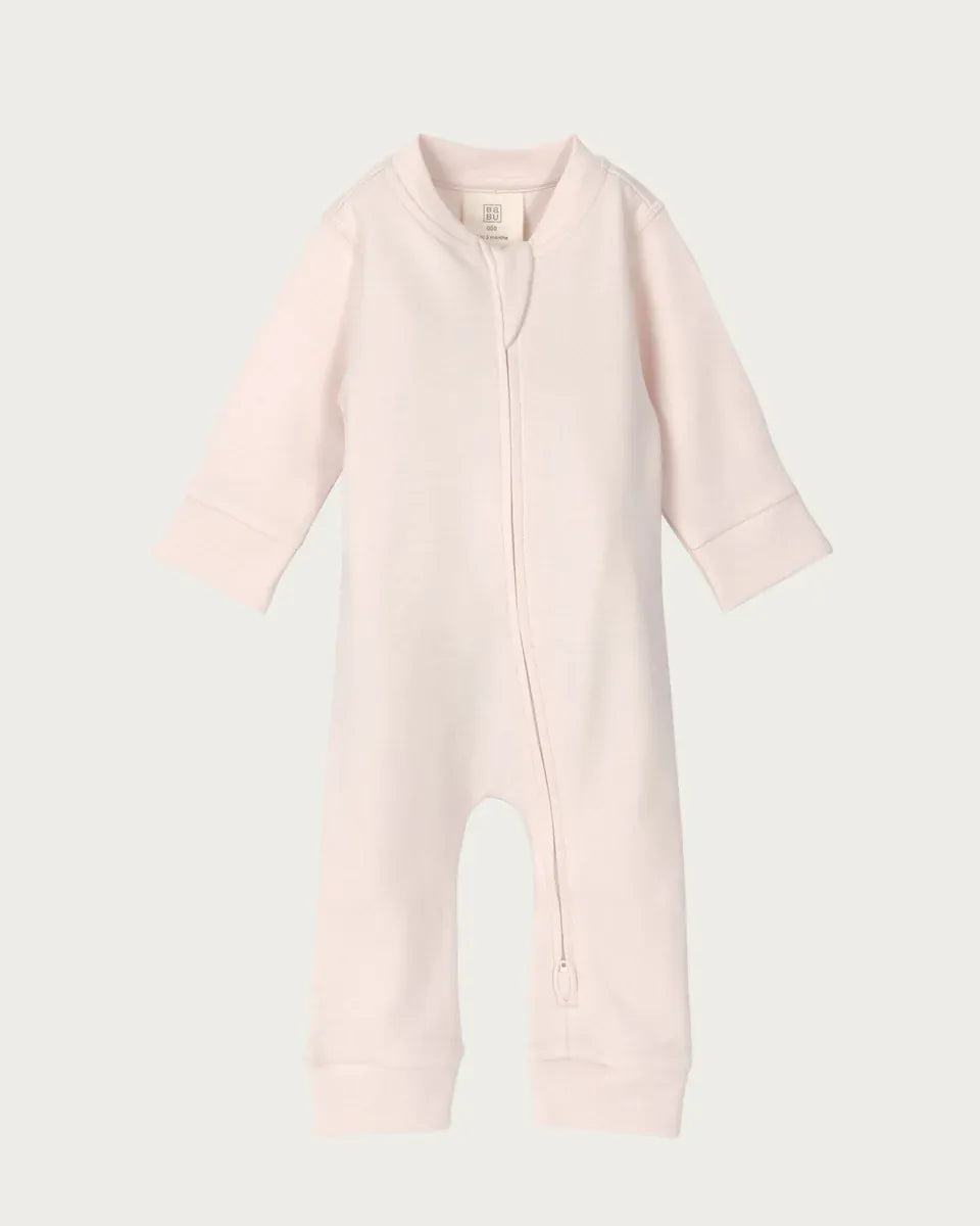 BABU Jumpsuits Footless Onesie Zipped - Petal