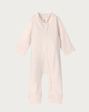 BABU Jumpsuits Footless Onesie Zipped - Petal