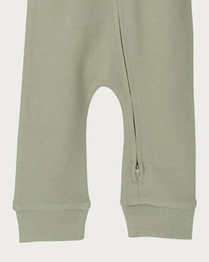 BABU Jumpsuits Footless Onesie Zipped - Sage