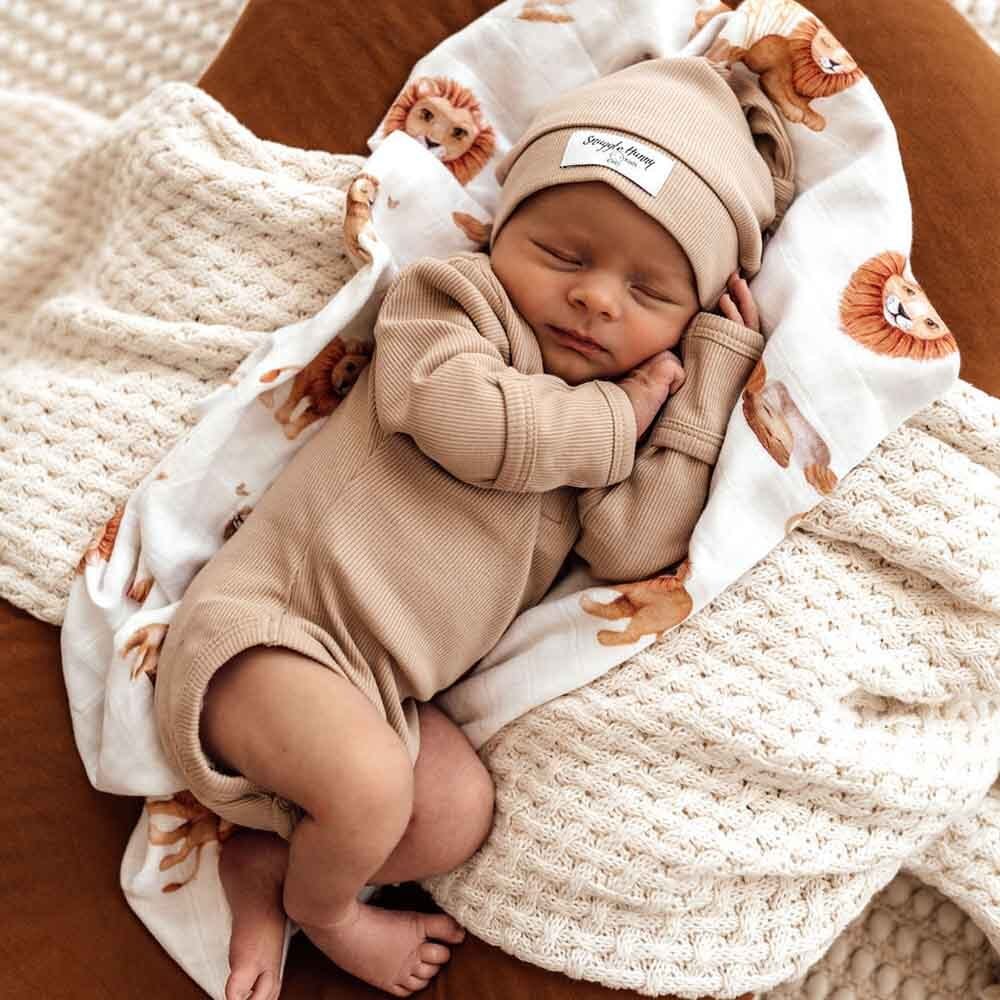 Snuggle Hunny Jumpsuits Pebble Long Sleeve Organic Body Suit