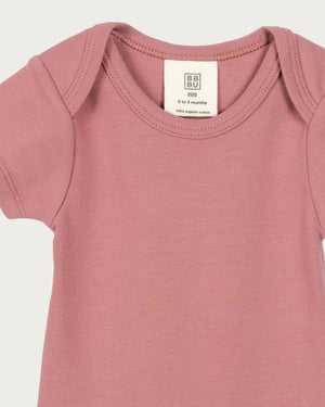 Short Sleeve Body Suit - Rose