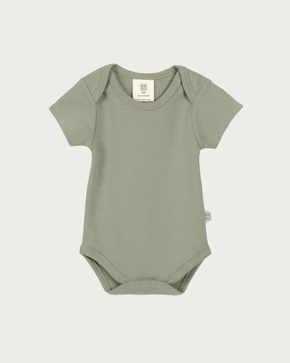 BABU Jumpsuits Short Sleeve Body Suit - Sage