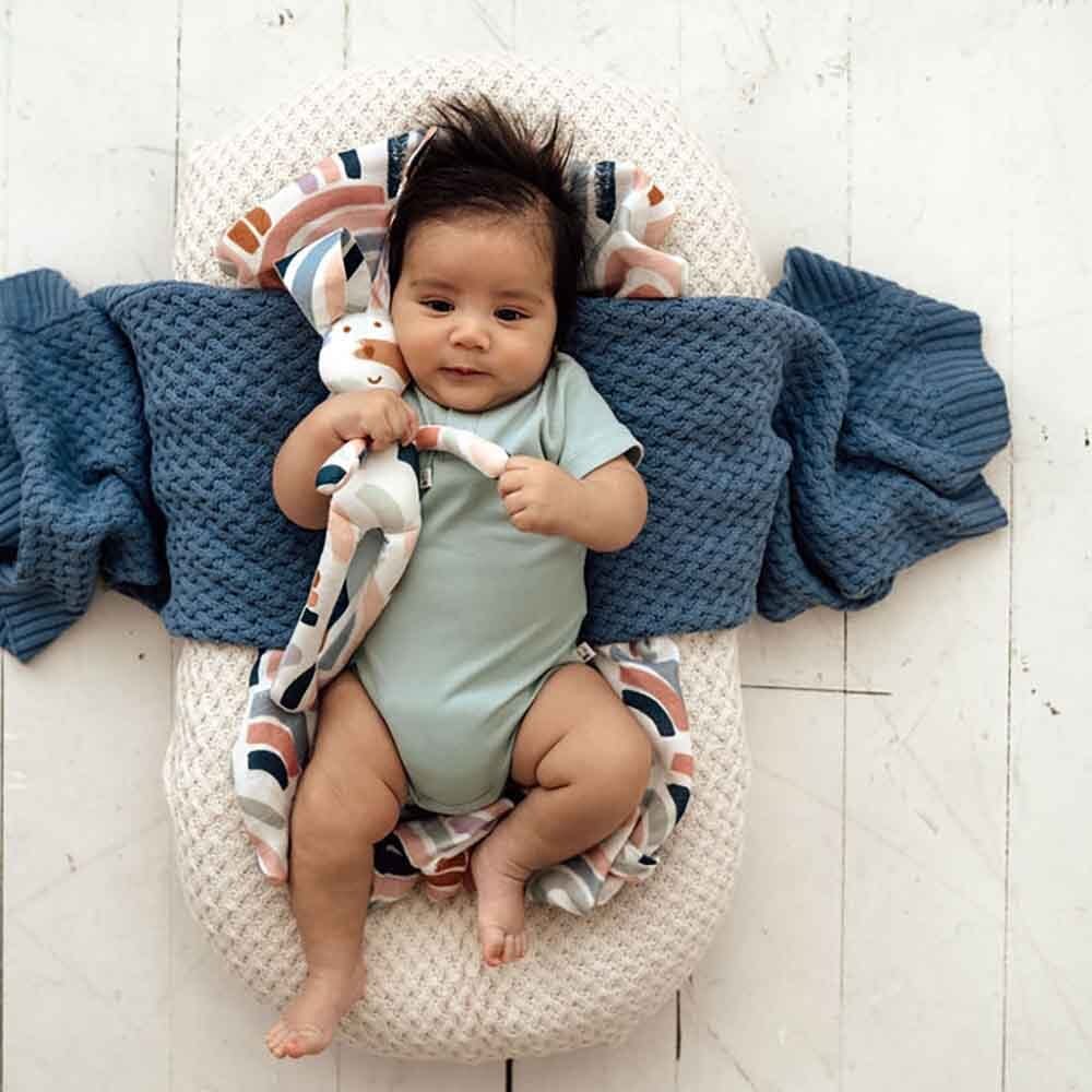 Snuggle Hunny Jumpsuits Sage Short Sleeve Organic Body Suit