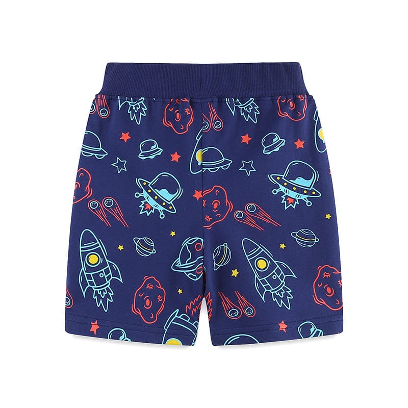 Little Wonders Children's Wear Shorts & Tops Out of Space .. Galaxy Shorts