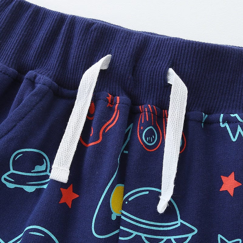 Little Wonders Children's Wear Shorts & Tops Out of Space .. Galaxy Shorts