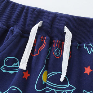 Little Wonders Children's Wear Shorts & Tops Out of Space .. Galaxy Shorts