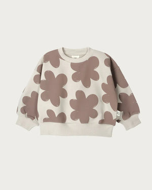 Little Wonders Children's Wear Sweaters Sweatshirt - Mocha Floral