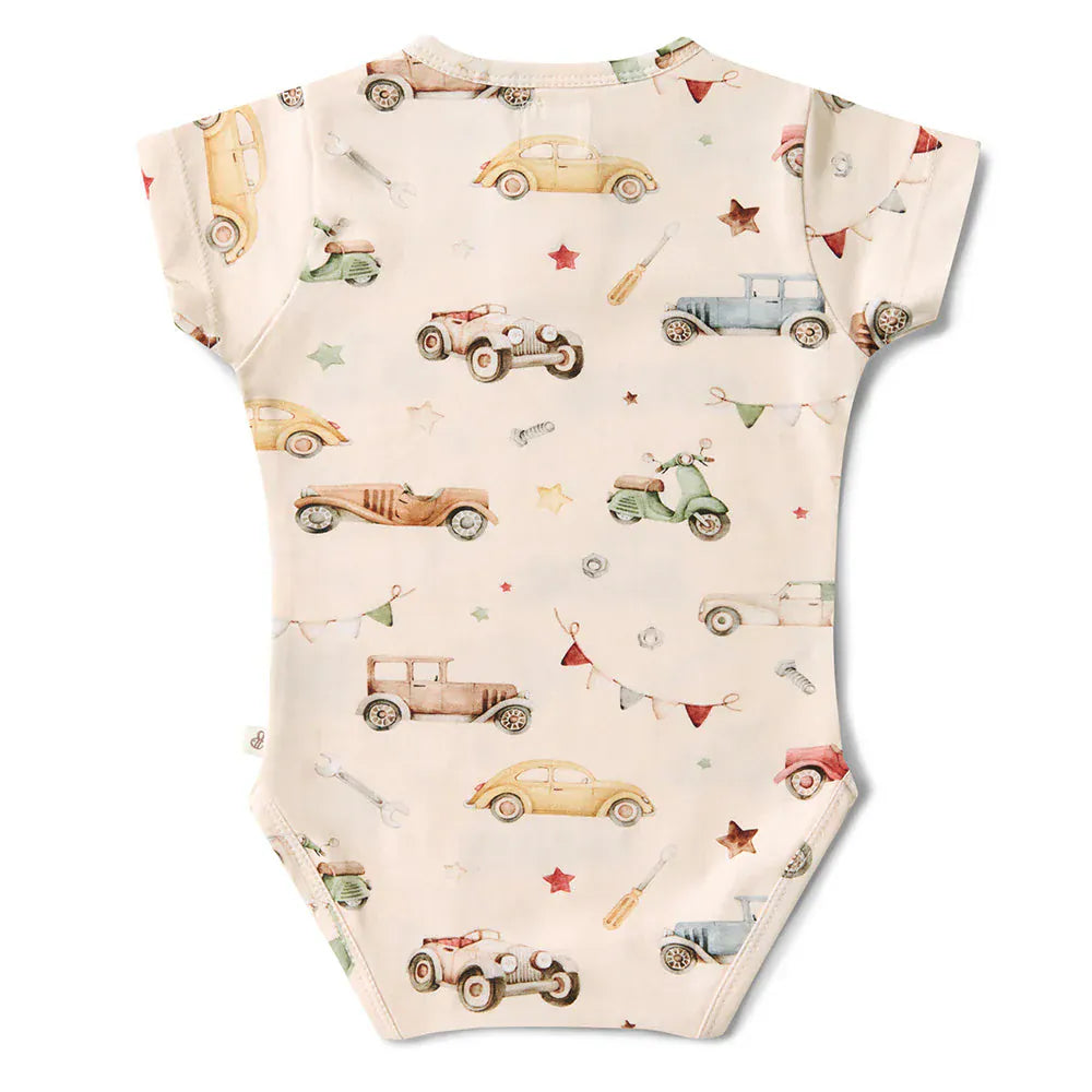 Snuggle Hunny Jumpsuits Vintage Cars Organic Bodysuit