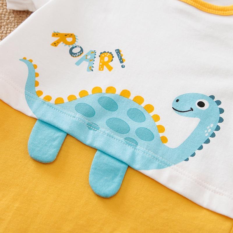 Little Wonders Children's Wear Jumpsuits Baby Dinosaur Onsie in Blue or Yellow - ARRIVING SOON