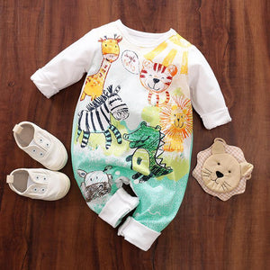 Little Wonders Children's Wear Jumpsuits Baby's Jungle Print Onsie - ARRIVING SOON