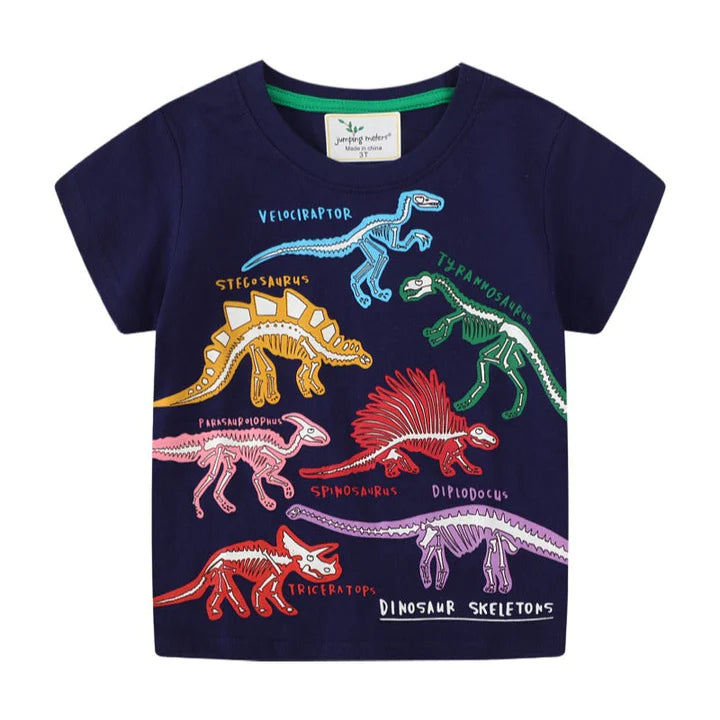 Luminous Dinosaur Print T-shirt