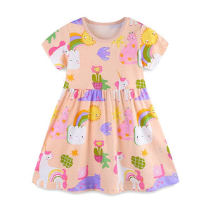 Little Wonders Children's Wear Dresses Unicorn & Rainbow Dress