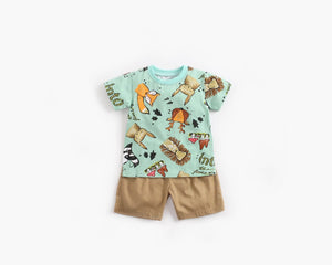 Little Wonders Children's Wear Shorts & Tops Jungle Animal T-shirt & Shorts