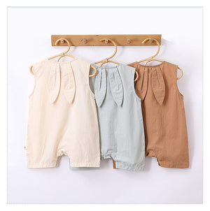 Little Wonders Children's Wear Jumpsuits Button - Front Sleeveless Romper