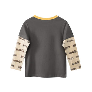Little Wonders Children's Wear Tees Train Adventure Long Sleeve Tee