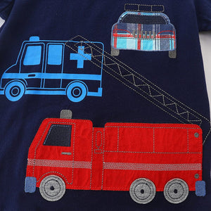 Little Wonders Children's Wear Shorts & Tops Fireman T-shirt & Shorts