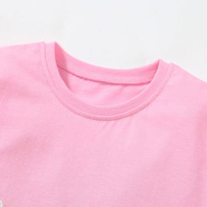 Little Wonder's Children's Wear Tees Rabbit & Floral Top