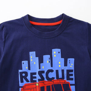 Little Wonders Children's Wear Tees Fireman to the Rescue!