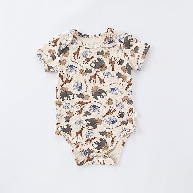 Little Wonders Children's Wear Jumpsuits Baby Summer Onesie - Animals of the Savanna