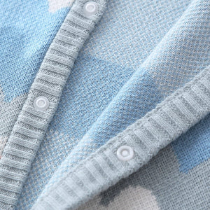 Little Wonders Children's Wear Jumpsuits Argyle Inspired Jumpsuit & Beanie in 100% Knitted Cotton