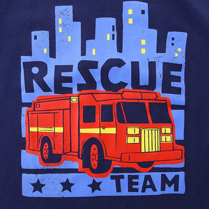 Little Wonders Children's Wear Tees Fireman to the Rescue!