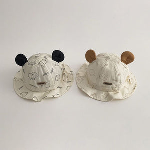 Little Wonders Children's Wear Hats Baby Bear Bucket Hats 2 Colours Blue or Brown