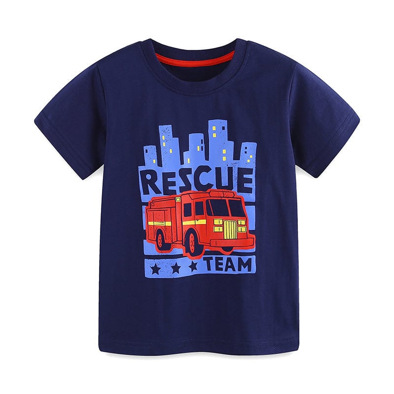 Little Wonders Children's Wear Tees Fireman to the Rescue!