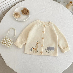 Little Wonders Children's Wear Sweaters 100% Knitted Cotton Cardigan