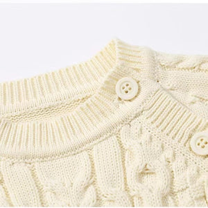 Little Wonders Children's Wear Jumpsuits Cable Knit Jumpsuit 100% Cotton in 3 colours